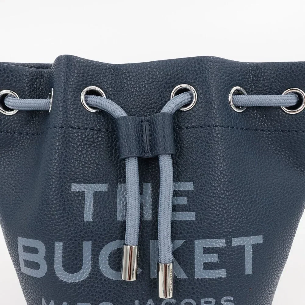 Marc Jacobs Women's The Bucket Leather Bucket Crossbody Bag Blue Sea OS